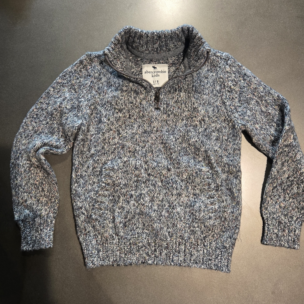 Abercrombie Kids Gray Zip-Up Sweater